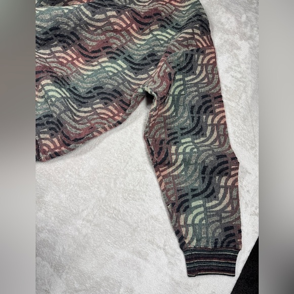 Vintage Men’s Jhane Barnes Menswear Wool Blend Geometric Grandpa Sweater Medium - Picture 15 of 16